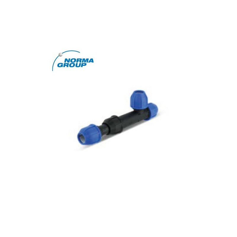 Fitting Enlace Te Bocas Iguales Telescópico 32mm 12,5 PN NORMA C0