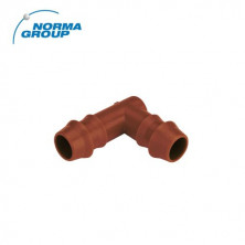 Codo de inserción de 16mm Marrón (Bolsa 25uds) Precio unitario NORMA C25