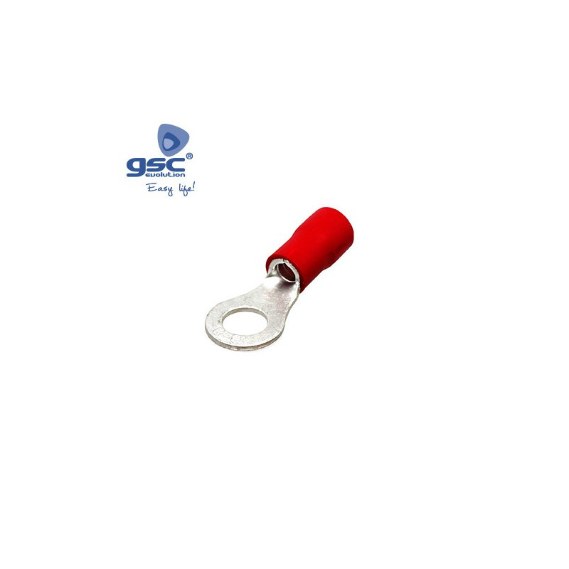 Terminal redondo preaislado de 5,3mm para cable de 1,5mm Rojo Bolsa 50 unidades GSC