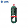 Base 2 Tomas TT con tapas 3x1,5mm 3,2 metros de cable Verde/Negro IP44 GSC