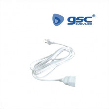 Prolongador 5m 10A 2x0,75mm Blanco GSC C1/20