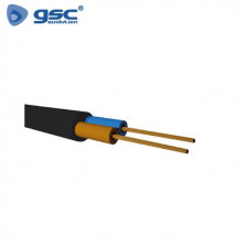 Cable manguera redonda 2x1,5mm Negro Rollo 100m GSC