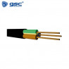 Cable manguera redonda RV-K FLEXIBLE 3x1,5mm Rollo 50m Negro GSC