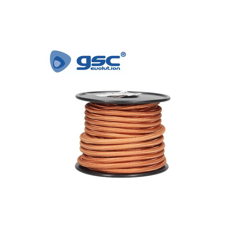 Cable textil 10m 2x0,75mm Bronce GSC C1/10