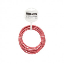 Cable textil 2,5m 2x0,75mm Blanco/Rojo GSC C1/35