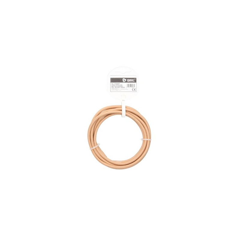 Cable textil 2,5m 2x0,75mm Dorado GSC C1/35