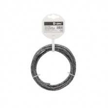 Cable textil 2,5m 2x0,75mm Negro/Gris GSC C1/35