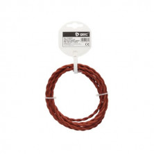 Cable textil 2,5m 2x0,75mm trenzado Cobrizo GSC C1/50