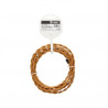 Cable textil 2,5m 2x0,75mm trenzado Dorado GSC C1/50