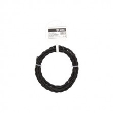 Cable textil 2,5m 2x0,75mm trenzado Negro GSC C1/50