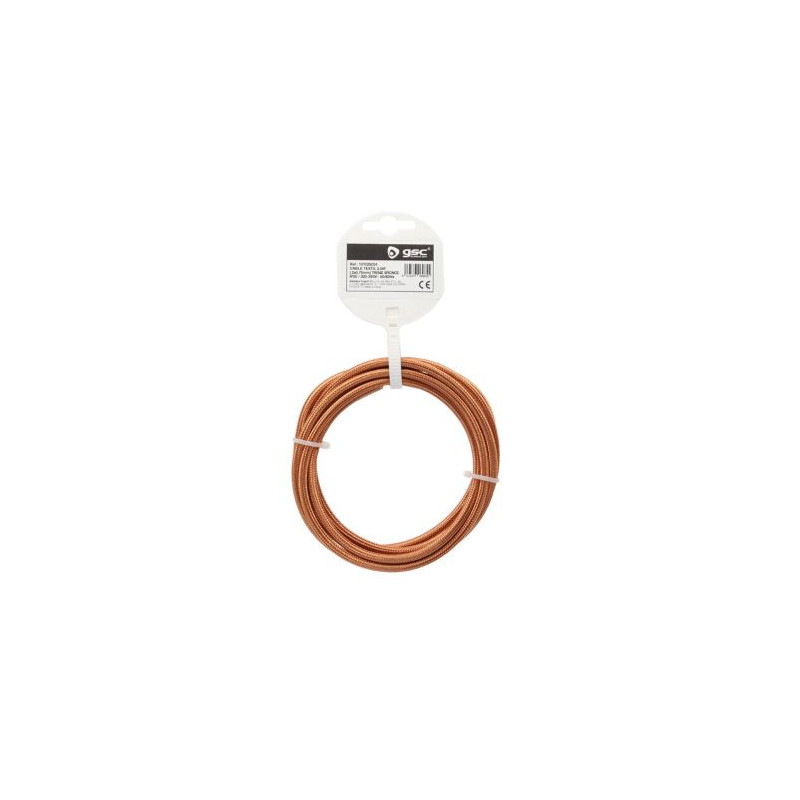 Cable textil 2,5m 2x0,75mm Bronce GSC C1/35