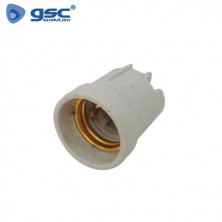 Portalámparas cerámico reforzado E27 Blanco GSC C25/200