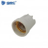 Portalámpara E27 Cerámico reforzado Blanco GSC C25/200