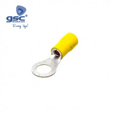 Terminal redondo preaislado de 5,3mm para cable de 4-6mm Amarillo Bolsa 50 unidades GSC
