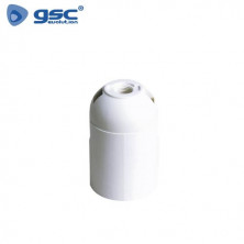 Portalámpara E27 Termoplástico Liso Blanco GSC C10/400
