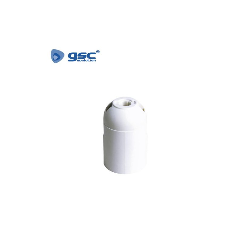 Portalámpara E27 Termoplástico Liso Blanco GSC C10/400