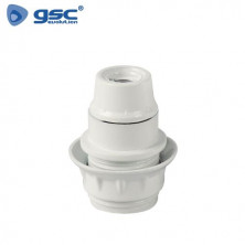 Portalámparas baquelita semiroscado E14 Blanco GSC C1/1