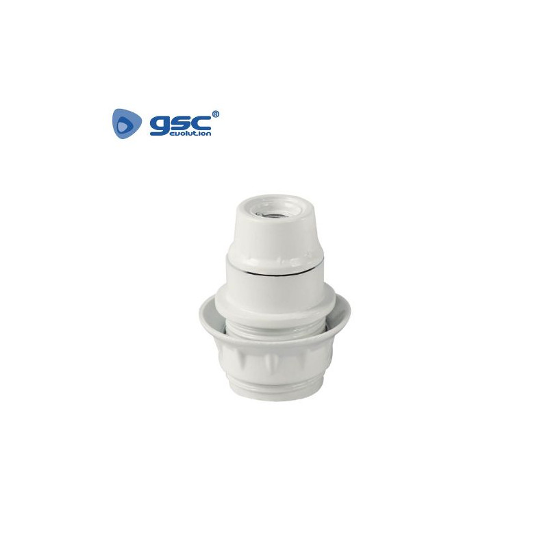 Portalámparas baquelita semiroscado E14 Blanco GSC C1/1