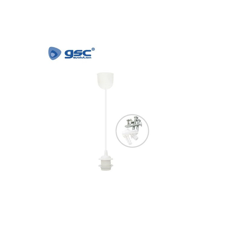 Lámpara colgante Serie Cuval E27 60w Blanca GSC C1/100