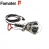 Lámpara portátil goma 100w 10 metros con pinza FAMATEL