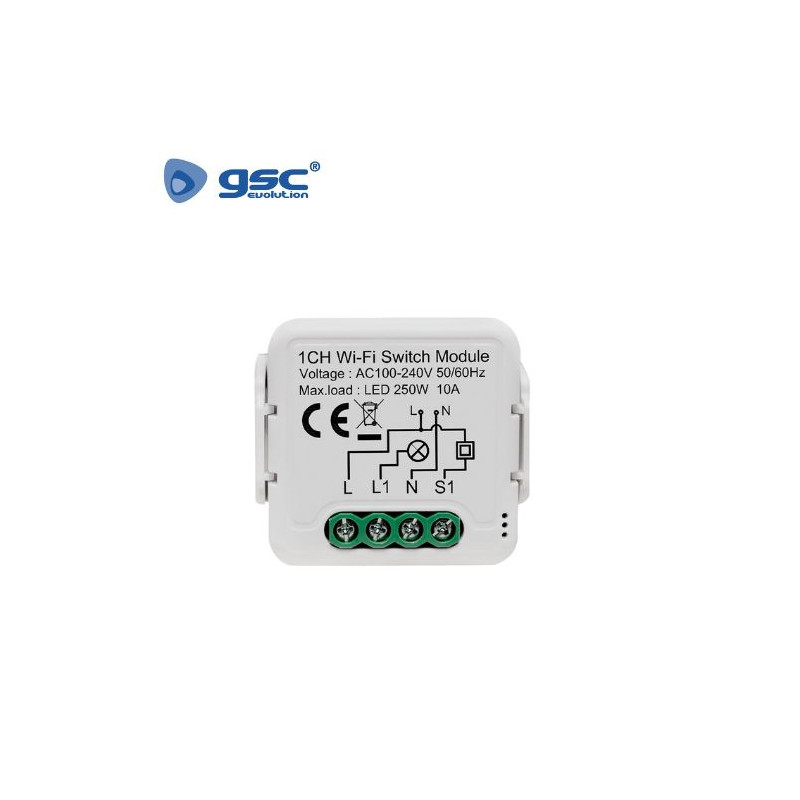 Interruptor WIFI inteligente 10A Blanco Shilok GSC C1/200