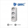 Adaptador Triple Vertical TT 16A-220V GSC C10/100