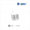 Adaptador Doble Plano Blanco TT 10A-220V GSC C10/100