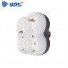 Adaptador Cuádruple 4 salidas TT 16A-220V GSC C1/40