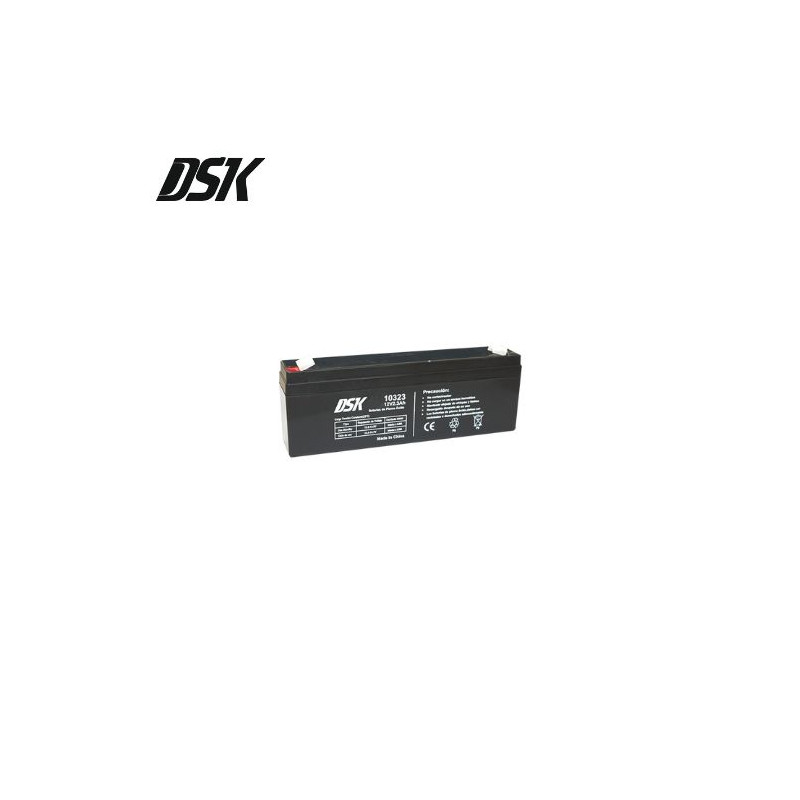 Batería de Plomo 12v 2,3 Ah (Largo 178 x Ancho 35 x Alto 61mm) DSK
