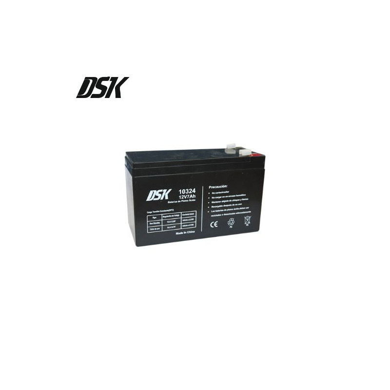 Batería de Plomo 12v 7 Ah (Largo 151 x Ancho 65 x Alto 95mm) DSK