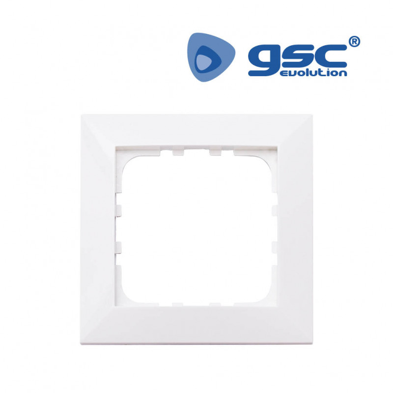 Embellecedor Serie IOTA 1 modulo Blanco Policarbonato GSC C20/400
