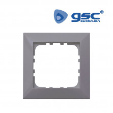 Embellecedor Serie IOTA 1 modulo Plata Policarbonato GSC C20/400