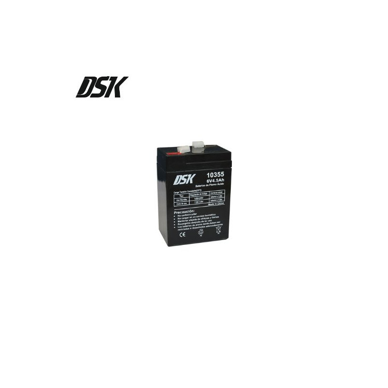 Batería de Plomo 6v 4,5 Ah DSK