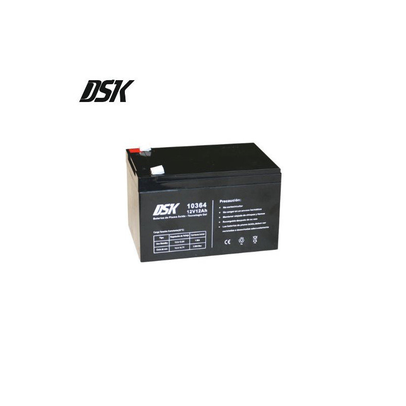 Batería de Plomo 12v 12 Ah GEL indicado para movilidad DSK