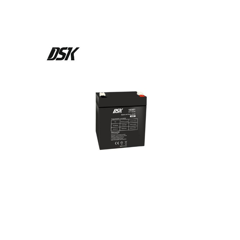 Batería de Plomo 12v 2,9 Ah (Largo 79 x Ancho 56 x Largo 99mm) DSK