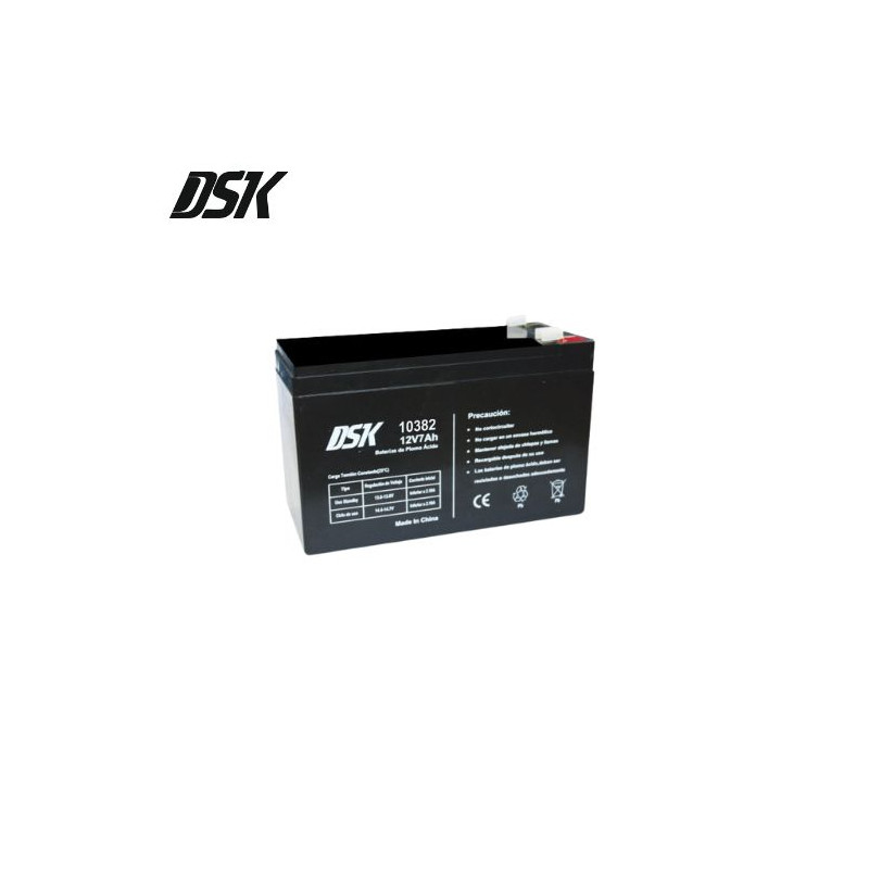 Batería de Plomo 12V 7 Ah (Largo 151 x Ancho 65 x Alto 95mm) DSK Eco