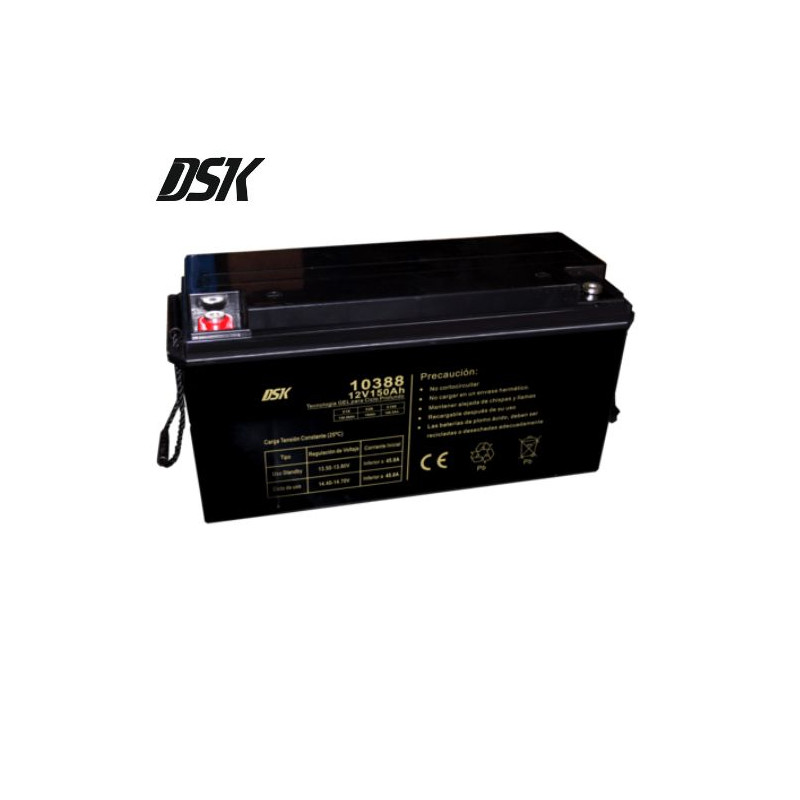 Batería de Plomo GEL indicado para movilidad Ciclo Profundo 12v 150 Ah DSK
