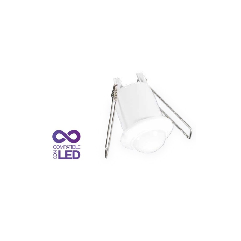 Detector movimiento empotrable techo Regulable Mini Diámetro 43 x 66,5mm 220V 360g IP20 GSC C1/100