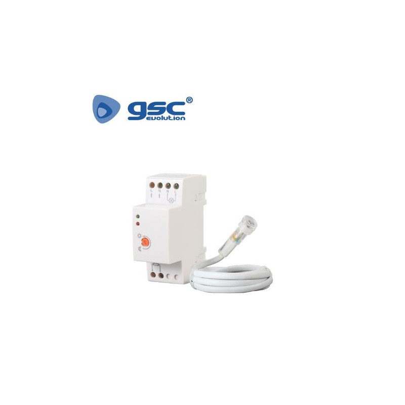 Detector Crepuscular Empotrable para carril DIN Blanco 70x109 mm GSC C1/100