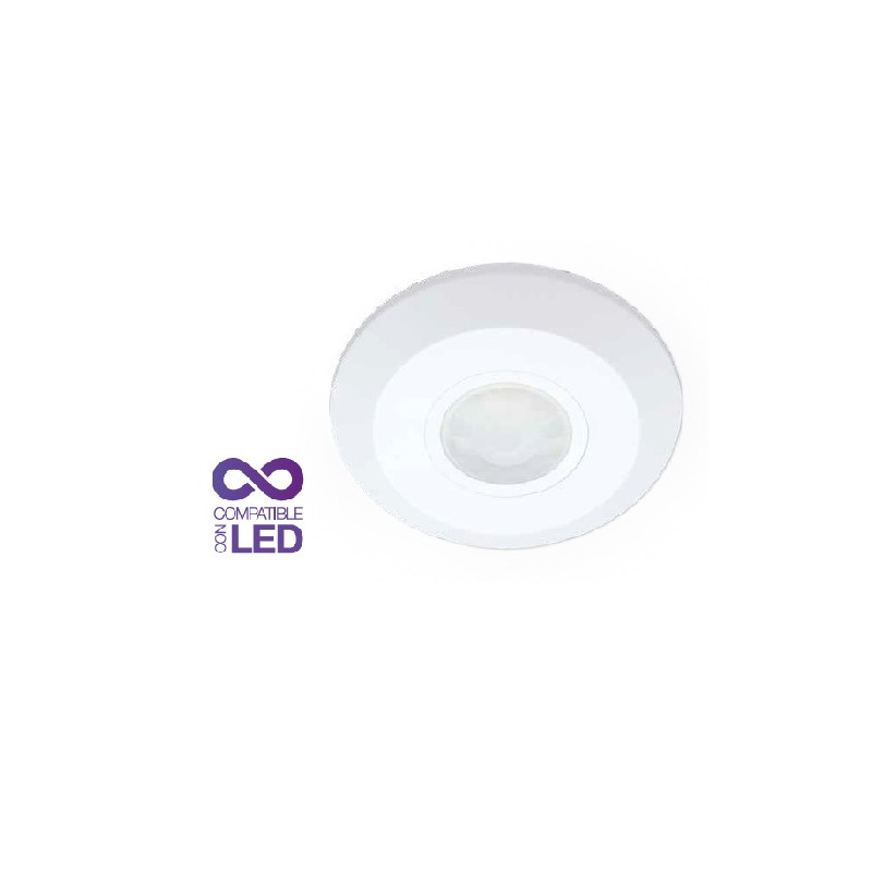 Detector movimiento superficie techo Regulable Diámetro 115 x 24mm 220V 360g IP20 GSC C1/50