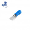 Terminal faston macho plano de 4,75mm para cable de 2,5mm Azul Bolsa 50 unidades GSC