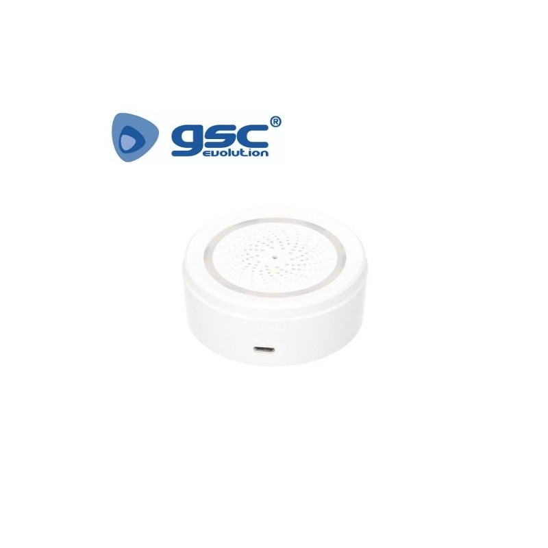 Alarma con Sirena Control temperatura y humedad vía WIFI GSC /50