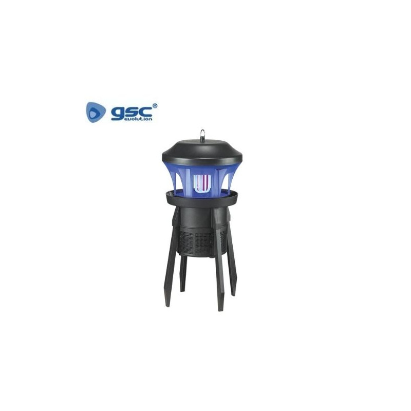 Mata Insectos mosquitos por Absorción con ventilador 9w Negro 100m2 GSC C1/4