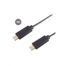 Cable USB Tipo C 2.0 a USB Tipo C - 3m Negro GSC C1/85