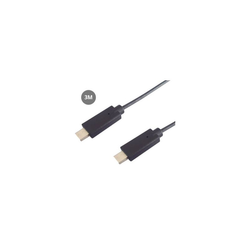 Cable USB Tipo C 2.0 a USB Tipo C - 3m Negro GSC C1/85