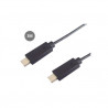 Cable USB Tipo C 2.0 a USB Tipo C - 3m Negro GSC C1/85