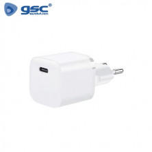 Cargador 1 toma USB tipo C 5V/3A Blanco 230V GSC C1/200