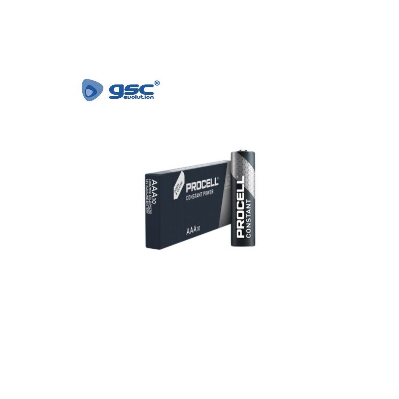 Pila Alcalina AAA LR03 1,5v Industrial Caja 10 Pilas PROCELL C1/10