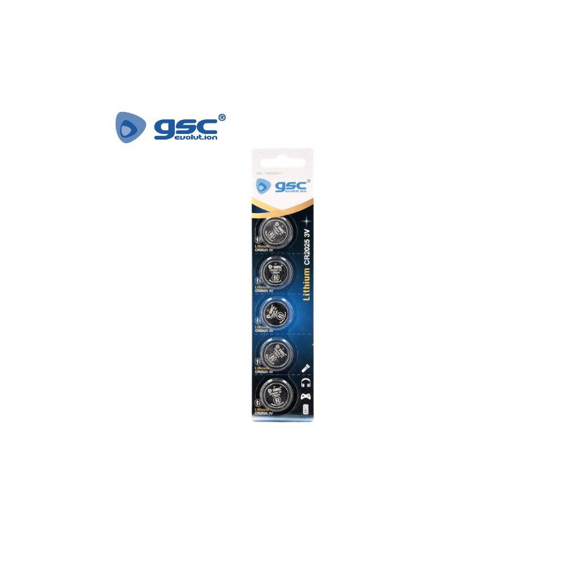 Pila Litio CR2025 3v Blister 5 pilas GSC C20/200