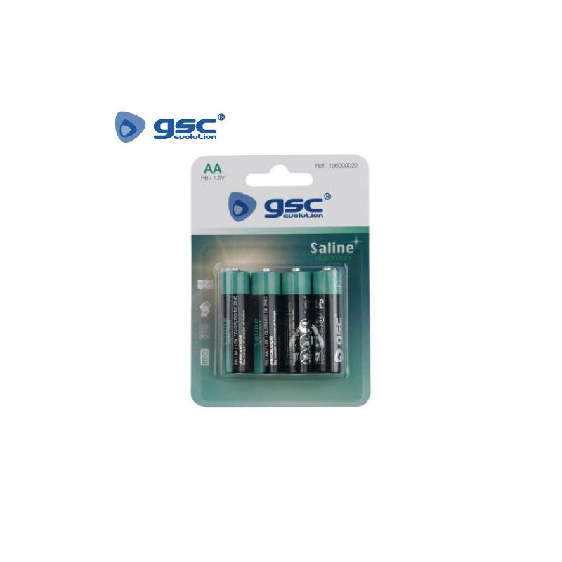 Pila Salina AA R6 1,5v Evolucion Blíster 4 unidades GSC C10/180